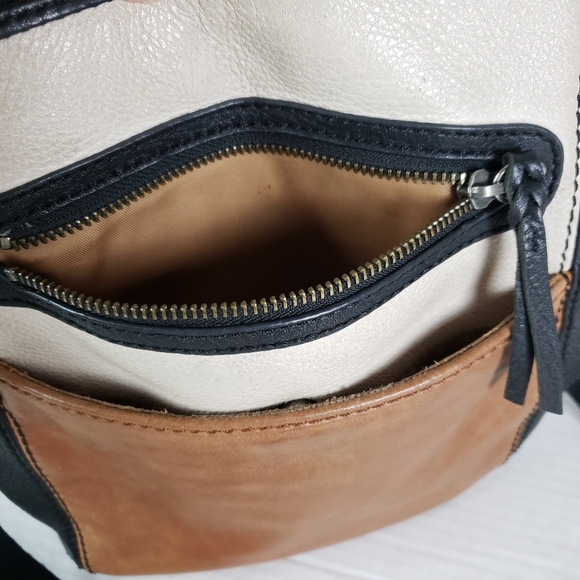 The Sak Crossbody Bag Womens Multicolored Laurel Pebbled Leather Handbag Purse - Picture 6 of 16